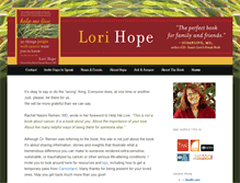 Tablet Screenshot of lorihope.com